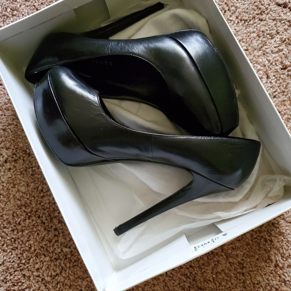 Black platform heels